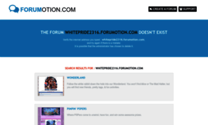 Whitepride2316.forumotion.com thumbnail