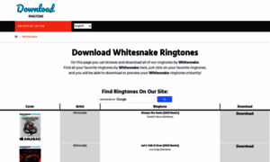 Whitesnake.download-ringtone.com thumbnail