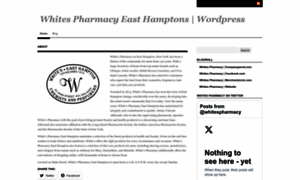 Whitespharmacy.wordpress.com thumbnail