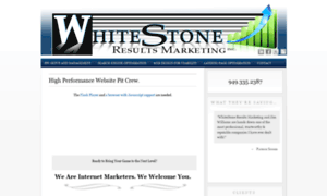 Whitestoneresults.com thumbnail