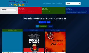 Whittierevents.com thumbnail