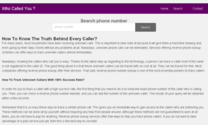 Who-called-you.co.uk thumbnail