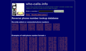 Who-calls.info thumbnail