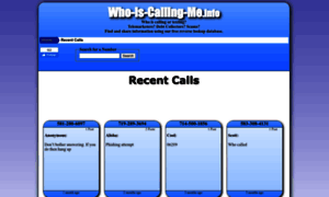 Who-is-calling-me.info thumbnail