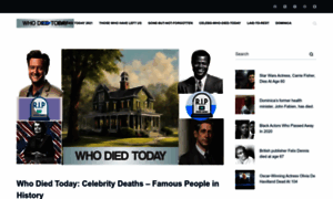 Whodiedtoday.com thumbnail