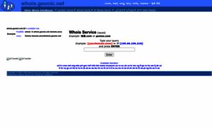 Whois.geonic.net thumbnail