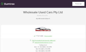 Wholesale-used-cars.gumtree.com.au thumbnail