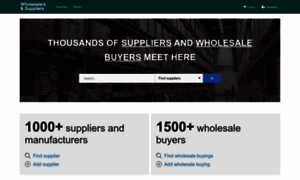 Wholesalers-suppliers.com thumbnail
