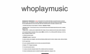 Whoplaymusic.com thumbnail