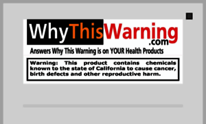 Whythiswarning.com thumbnail