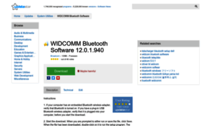 Widcomm-bluetooth-software.updatestar.com thumbnail