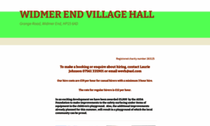 Widmerendvillagehall.org.uk thumbnail