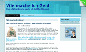 Wiemacheichgeld.com thumbnail
