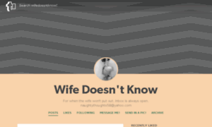 Wifedoesntknow25.tumblr.com thumbnail