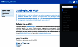 Wiki.cmsimple-xh.org thumbnail