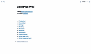 Wiki.geekplux.com thumbnail