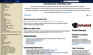 Wiki.ushahidi.com thumbnail