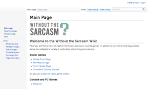 Wiki.withoutthesarcasm.com thumbnail