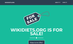 Wikidiets.org thumbnail