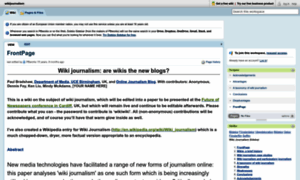 Wikijournalism.pbwiki.com thumbnail