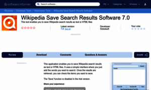 Wikipedia-save-search-results-software.software.informer.com thumbnail