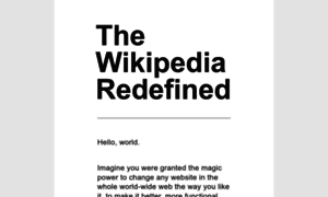 Wikipediaredefined.com thumbnail