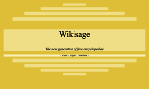 Wikisage.org thumbnail
