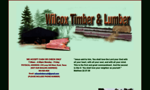 Wilcoxtimber.com thumbnail
