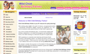 Wild-child-birthday-parties.com thumbnail