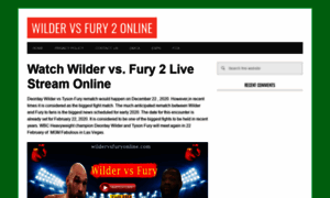 Wildervsfuryonline.com thumbnail