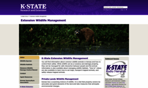 Wildlife.k-state.edu thumbnail