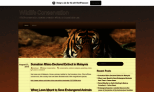 Wildlifeconservation101.wordpress.com thumbnail