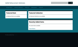 Wildwisconsinwolves.omeka.net thumbnail