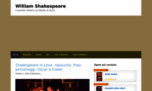 William-shakespeare.it thumbnail