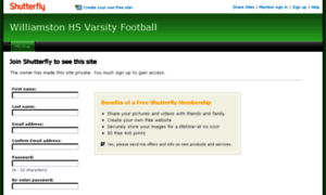 Williamstonfootball.shutterfly.com thumbnail