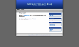 Williamwhitlow.com thumbnail