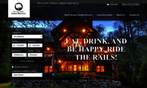 Willowcreekcabinrentals.com thumbnail