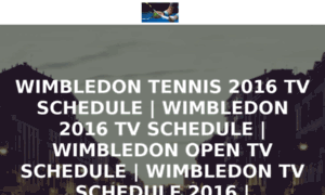 Wimbledon2016tvschedule.com thumbnail
