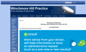 Winchmorehillpractice.nhs.uk thumbnail