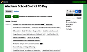 Windhamschooldistrictpdday2016.sched.org thumbnail