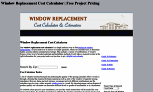 Windowreplacementcostcalculator.com thumbnail