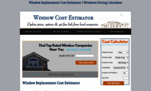 Windowreplacementcostestimator.com thumbnail