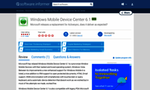 Windows-mobile-device-center.software.informer.com thumbnail