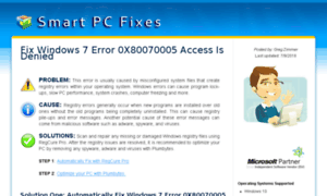 Windows.7.error.0x80070005.access.is.denied.fixpcfreeware.com thumbnail