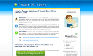 Windows.7.install.error.code.0x8007000b.fixcomputersoftware.com thumbnail