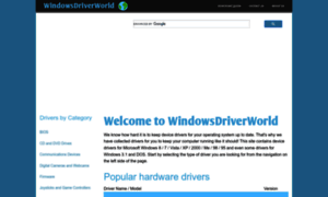 Windowsdriverworld.com thumbnail