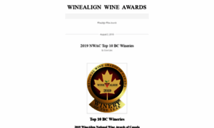 Winealignawards.wordpress.com thumbnail