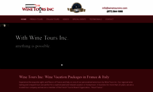 Winetoursinc.com thumbnail