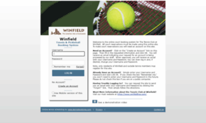 Winfield.tennisbookings.com thumbnail