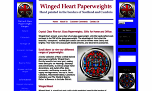 Winged-heart-paperweights.com thumbnail